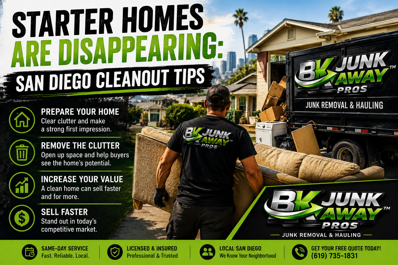 Starter Homes Disappear: San Diego Cleanouts Help Sellers Profit